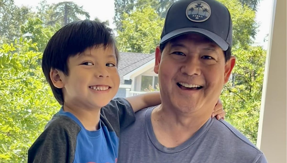 Rob Fukuzaki With His Son